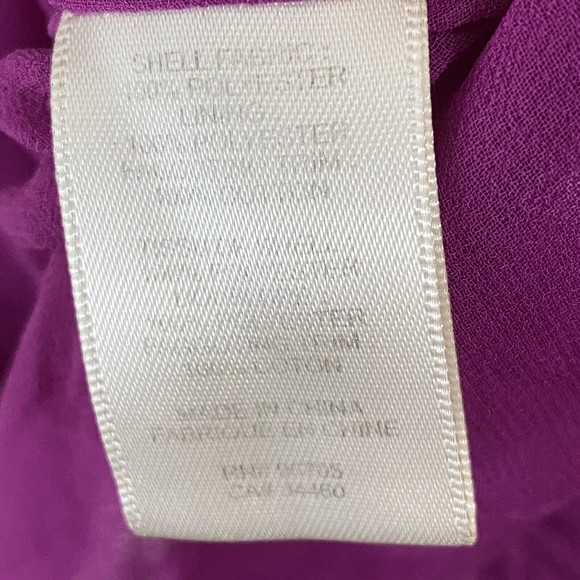 Rebecca Taylor Dress Womens Size 6 Knee Length Tie Sash Purple Lined - Picture 8 of 8